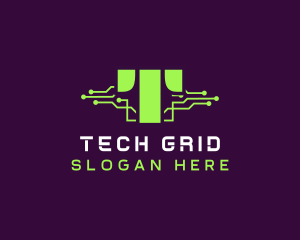 Circuit Network Tech logo design