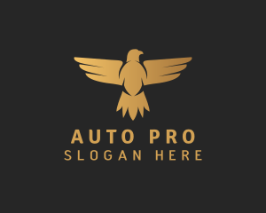 Gradient Golden Eagle Logo