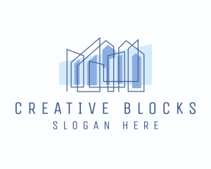 Creative Realty Building Architecture logo design