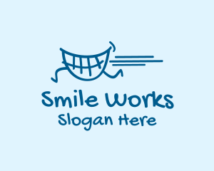 Running Teeth Smile  logo