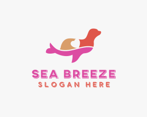 Sea Lion Animal logo design