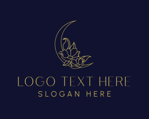 Decorative Moon Flower  logo