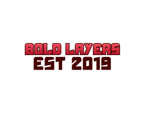 Red Bold Wordmark logo design