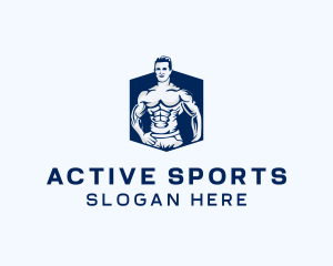 Bodybuilding Fitness Workout Logo