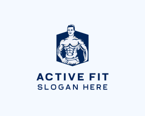 Bodybuilding Fitness Workout logo design