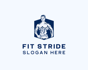 Bodybuilding Fitness Workout logo design