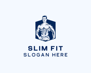 Bodybuilding Fitness Workout logo design