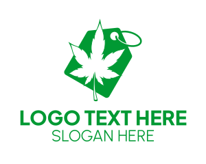 Marijuana Leaf Tag  logo