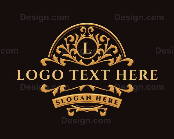 Elegant Floral Ornament Logo