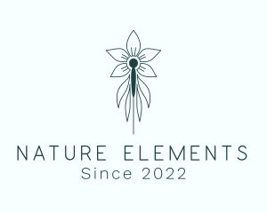 Nature Floral Acupuncture logo design