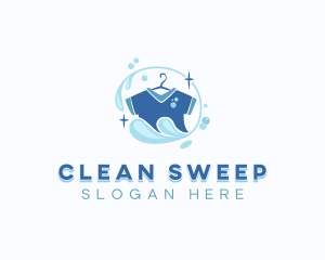 Shirt Clean Laundry logo design