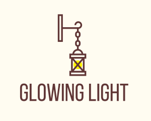 Hanging Lamp Lighting logo design