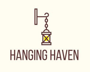 Hanging Lamp Lighting logo design