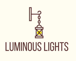 Hanging Lamp Lighting logo design