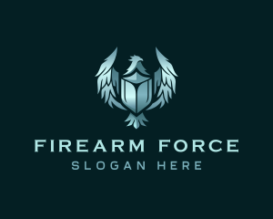 Airforce Hawk Shield logo design