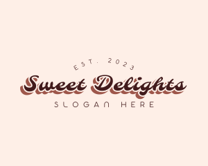 Retro Pastry Business logo design