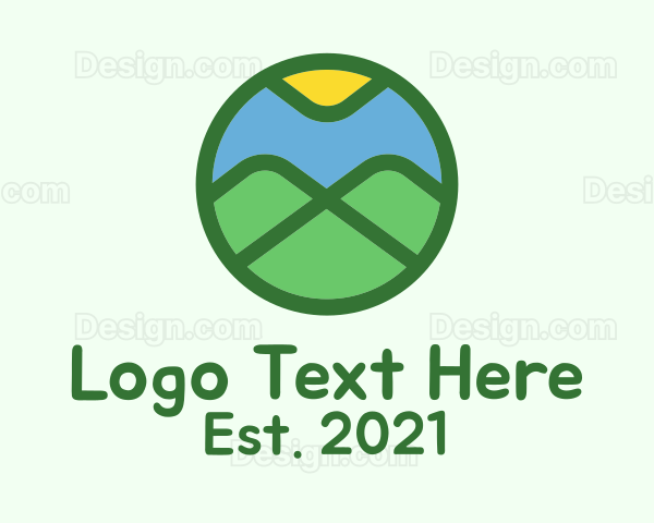 Outdoor Mountain  Badge Logo