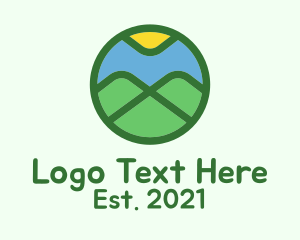 Outdoor Mountain  Badge  logo