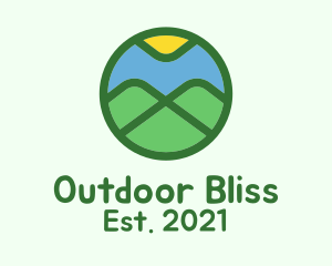 Outdoor Mountain  Badge  logo design