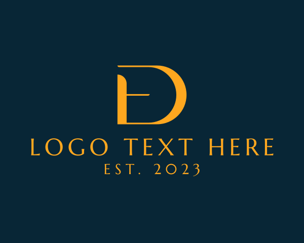 Letter Ed logo example 4