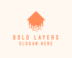 Generic Home Paint Arrow logo design