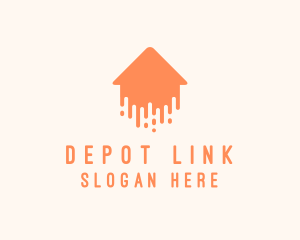 Generic Home Paint Arrow logo