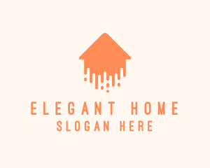 Generic Home Paint Arrow logo design