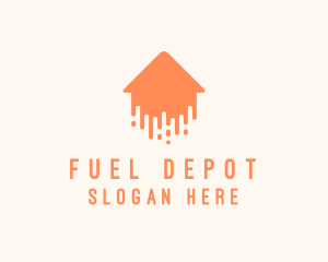 Generic Home Paint Arrow logo design