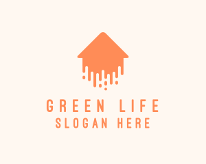 Generic Home Paint Arrow logo design