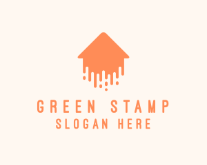 Generic Home Paint Arrow logo design