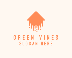 Generic Home Paint Arrow logo design