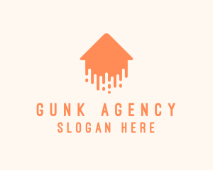 Generic Home Paint Arrow logo design