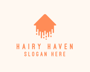 Generic Home Paint Arrow logo design