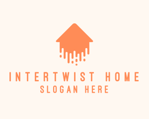 Generic Home Paint Arrow logo design