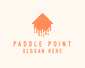 Generic Home Paint Arrow logo design