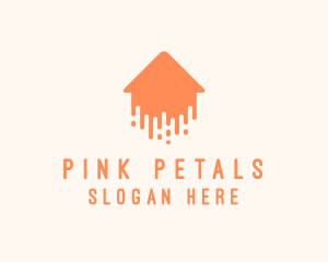 Generic Home Paint Arrow logo design