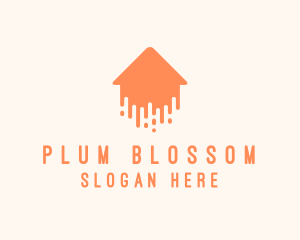 Generic Home Paint Arrow logo design