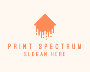 Generic Home Paint Arrow logo design