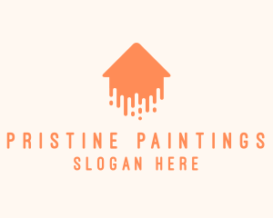 Generic Home Paint Arrow logo design