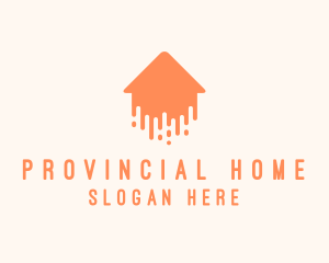 Generic Home Paint Arrow logo design