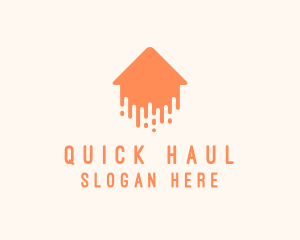 Generic Home Paint Arrow logo design