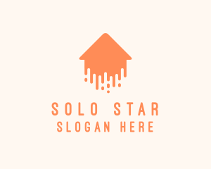 Generic Home Paint Arrow logo design