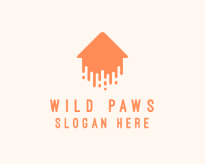 Generic Home Paint Arrow logo design