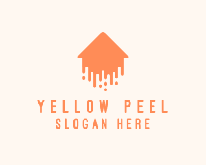 Generic Home Paint Arrow logo design