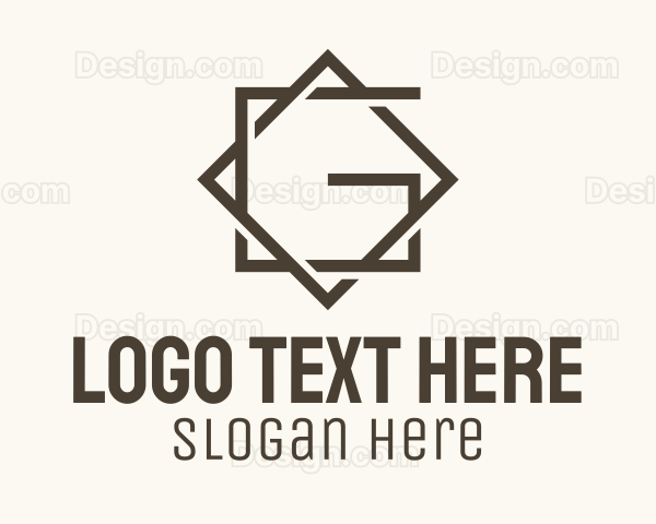 Monoline Ornament Letter G Logo