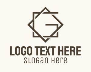 Monoline Ornament Letter G logo