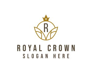 Leaf Jewelry Crown logo design