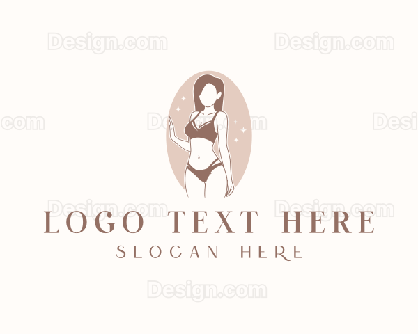 Bikini Woman Fashion Logo