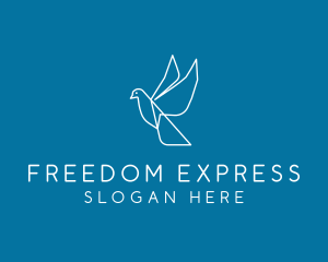 Flying Dove Freedom logo design