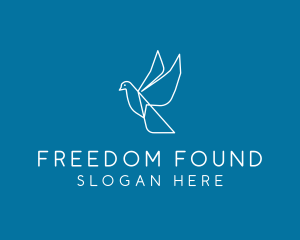 Flying Dove Freedom logo design